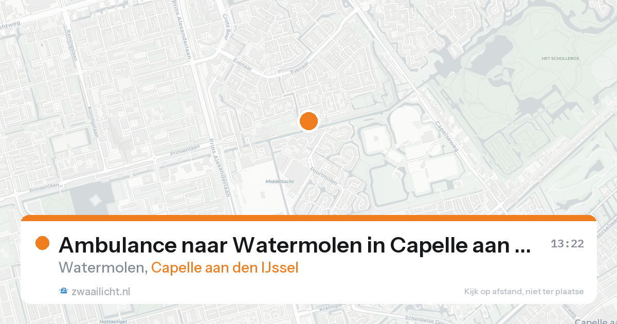 Ambulance naar Watermolen in Capelle aan den IJssel — 10 jul 2026