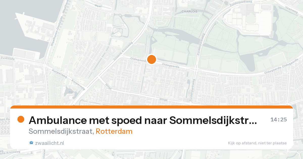 Ambulance met spoed naar Sommelsdijkstraat in Rotterdam — 21 aug 2026