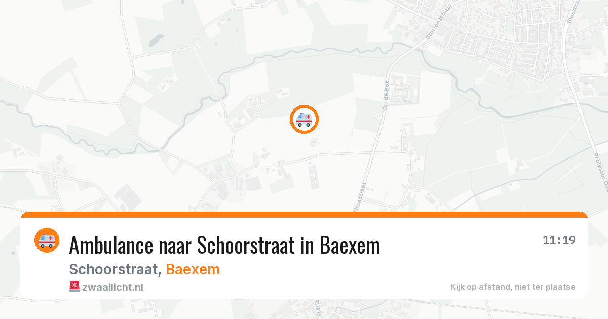 Ambulance naar Schoorstraat in Baexem — 28 jul 2026