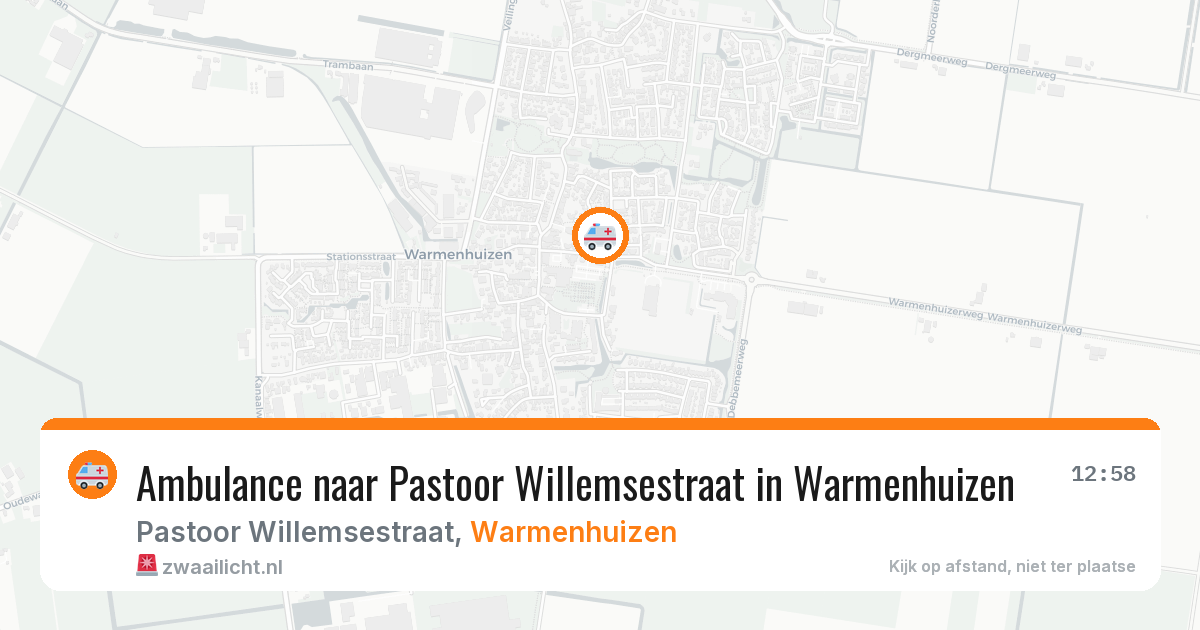 Ambulance naar Pastoor Willemsestraat in Warmenhuizen — 25 jul 2026