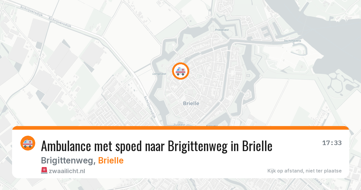 Ambulance met spoed naar Brigittenweg in Brielle — 6 aug 2026