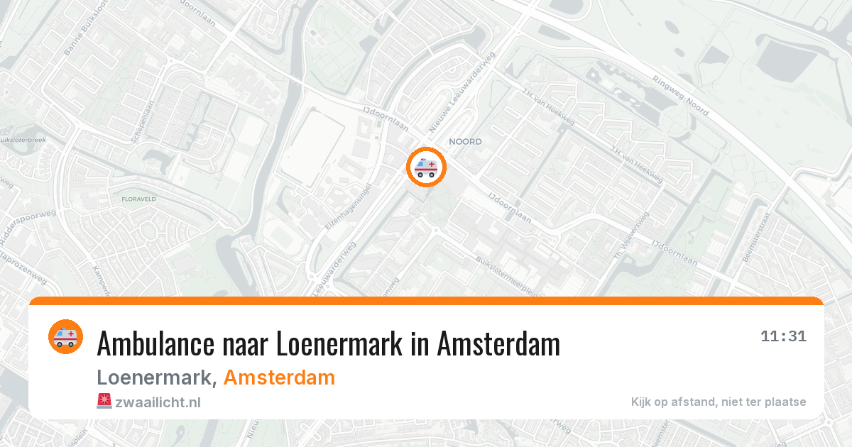 Ambulance naar Loenermark in Amsterdam — 20 mei 2026