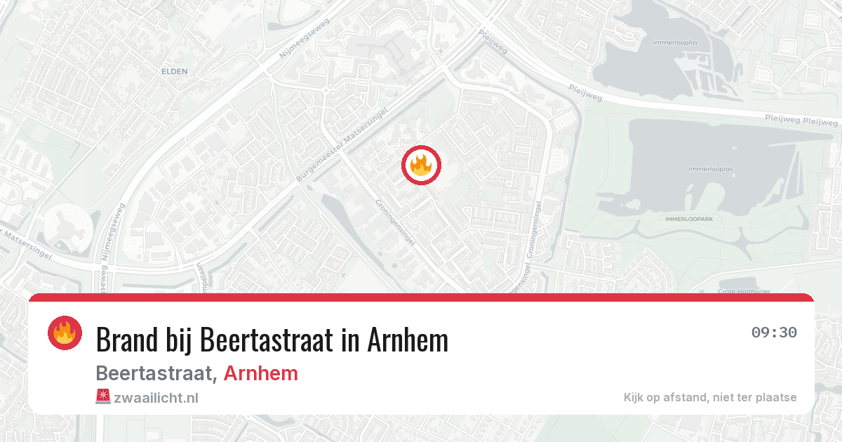 Brand bij Beertastraat in Arnhem — 28 jun 2026