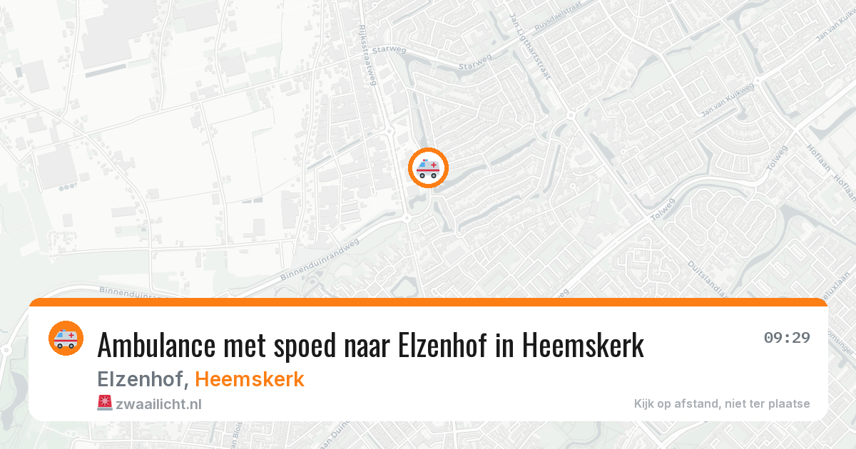 Ambulance met spoed naar Elzenhof in Heemskerk — 17 jan 2026