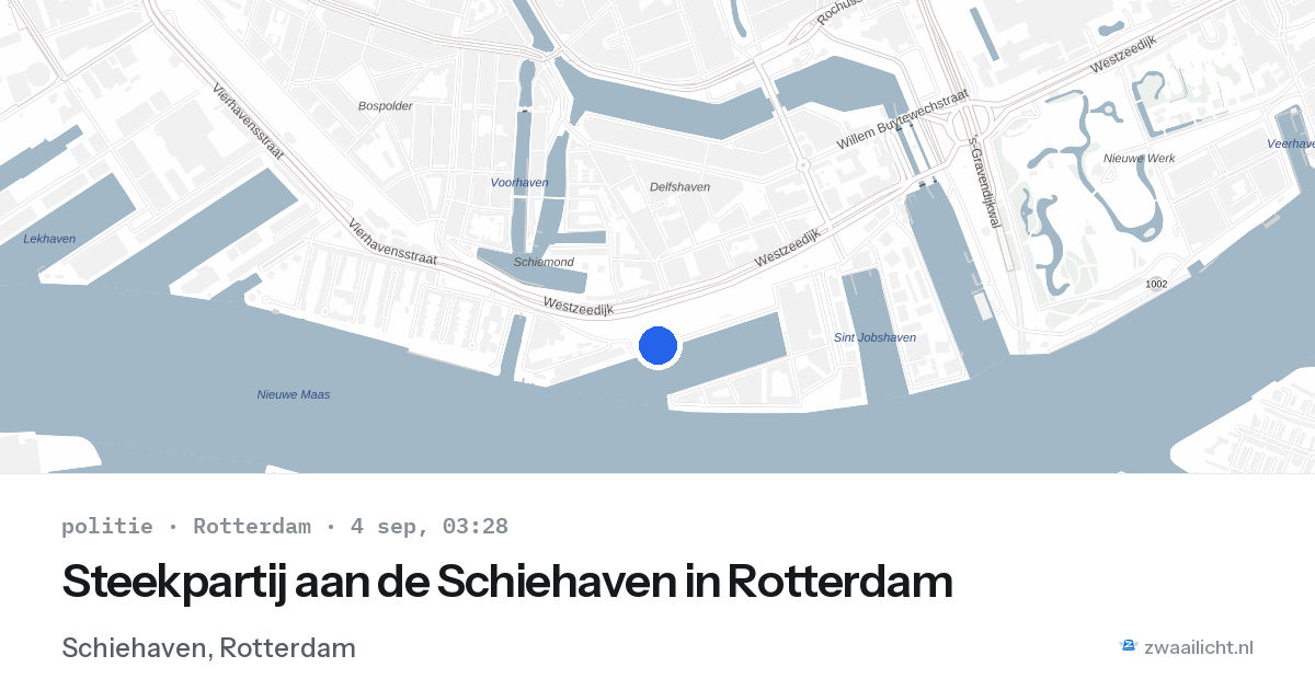 Steekpartij aan de Schiehaven in Rotterdam — 4 sep 2026