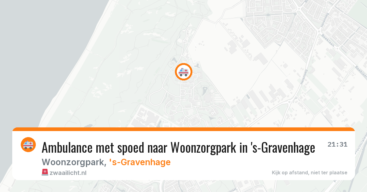 Ambulance met spoed naar Woonzorgpark in 's-Gravenhage — 12 feb 2026
