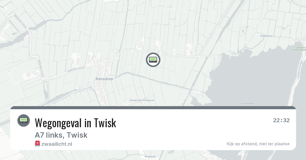 Wegongeval in Twisk — 3 feb 2026