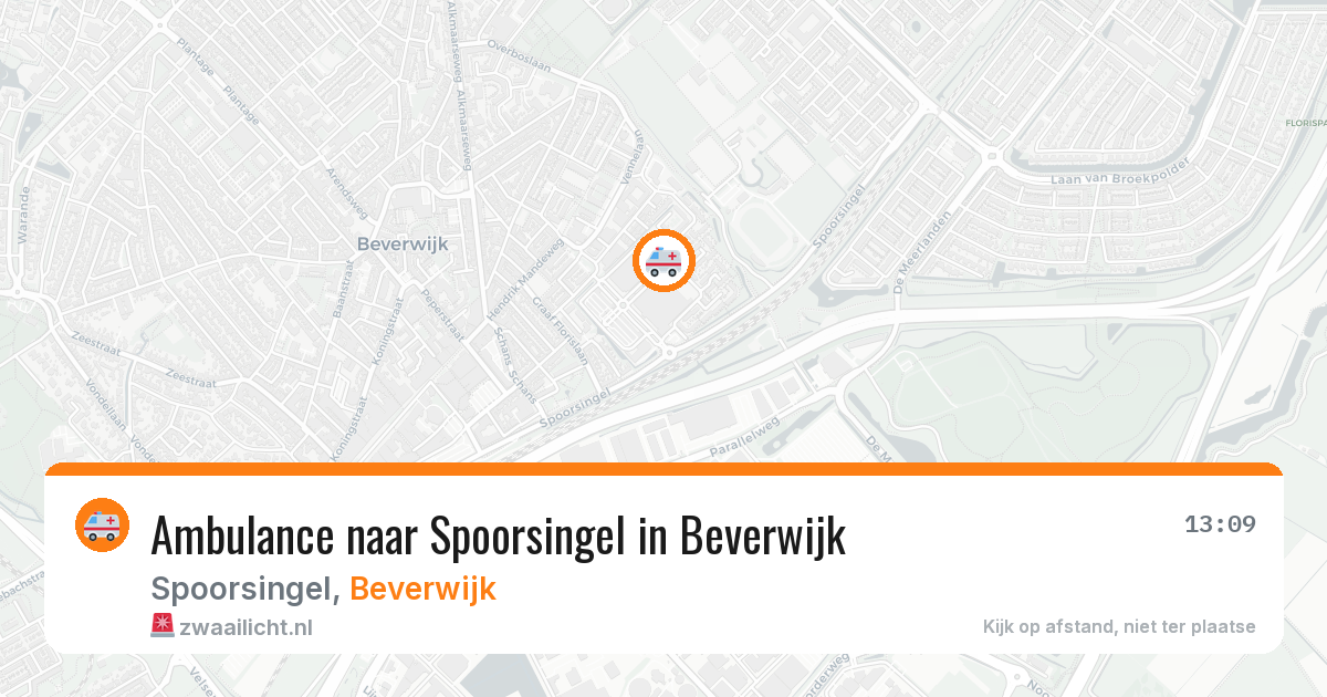 Ambulance naar Spoorsingel in Beverwijk — 8 feb 2026