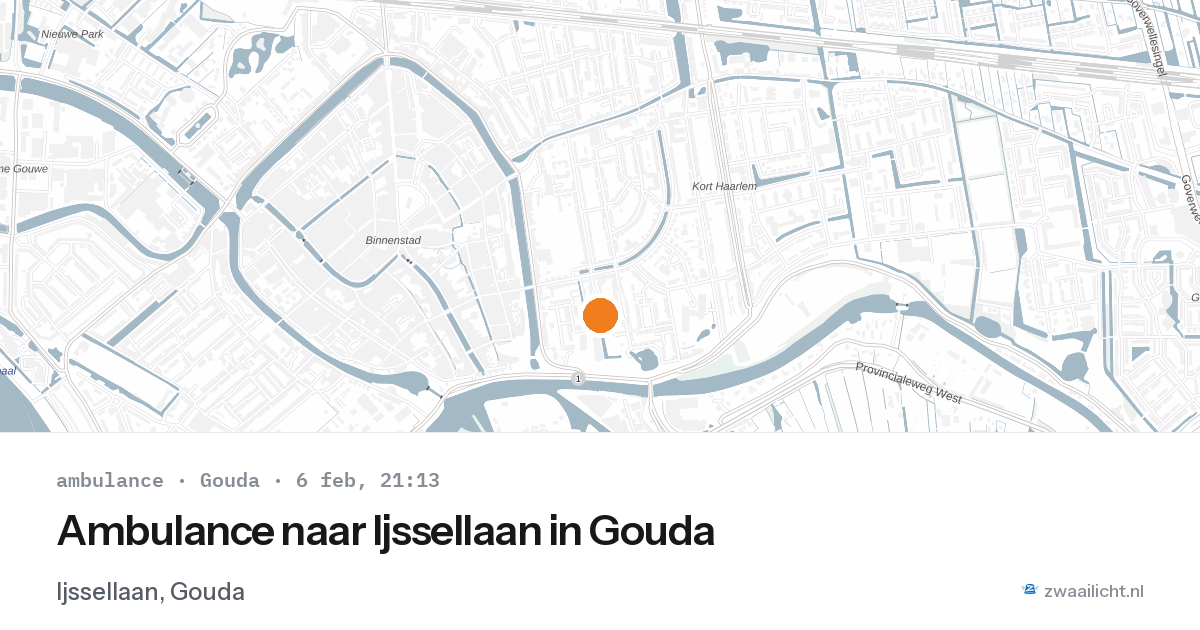 Ambulance naar Ijssellaan in Gouda — 6 feb 2026