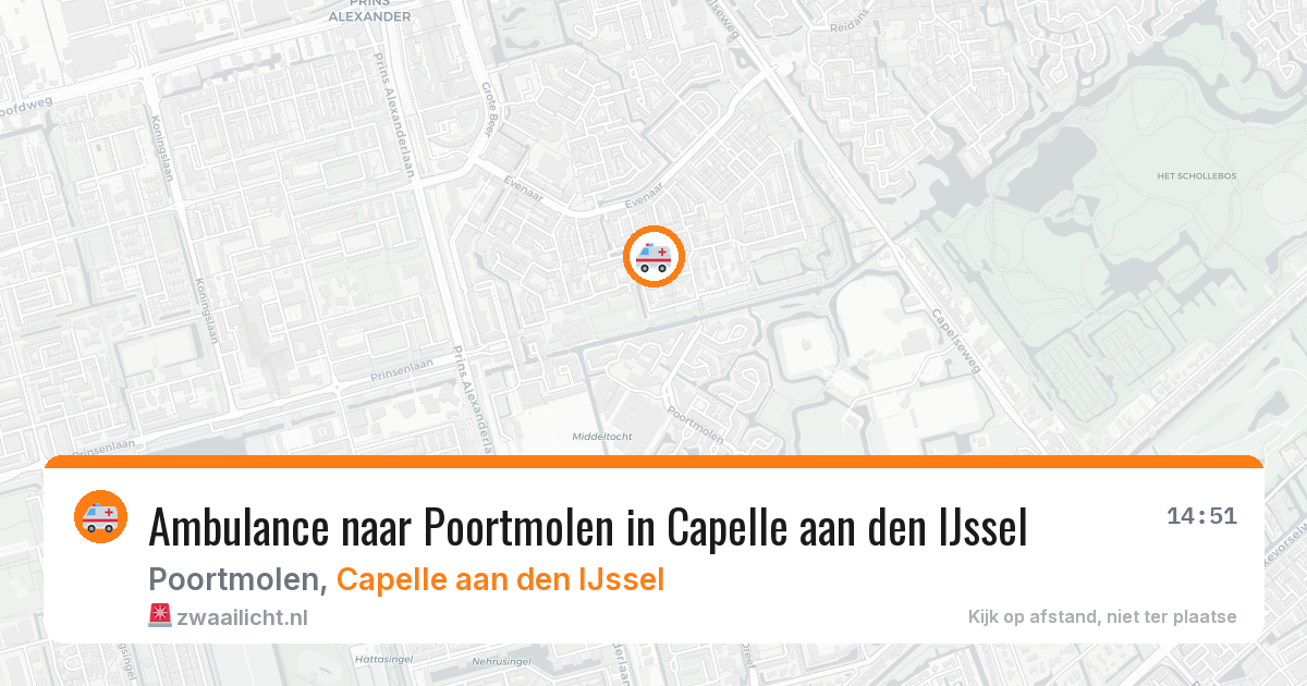 Ambulance naar Poortmolen in Capelle aan den IJssel — 2 mrt 2026