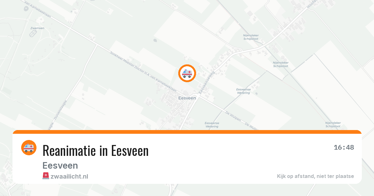 Reanimatie in Eesveen — 26 jun 2026