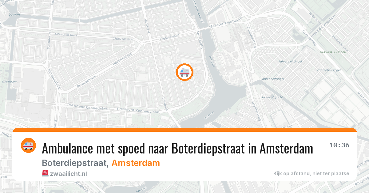 Ambulance met spoed naar Boterdiepstraat in Amsterdam — 31 mrt 2026