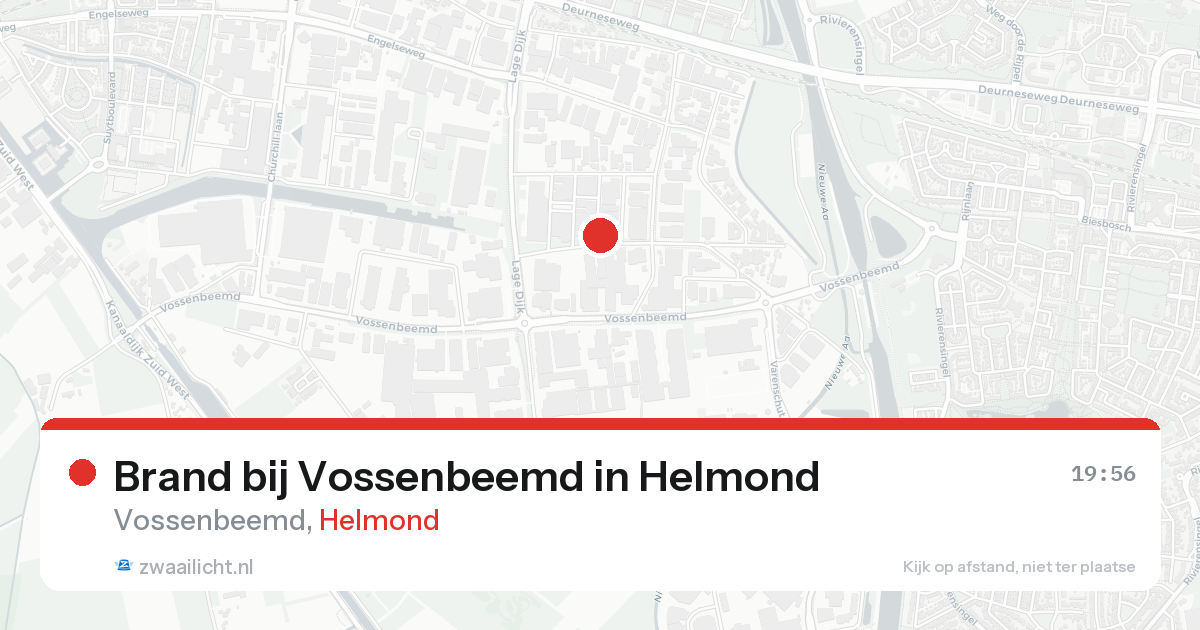 Brand bij Vossenbeemd in Helmond — 24 aug 2026