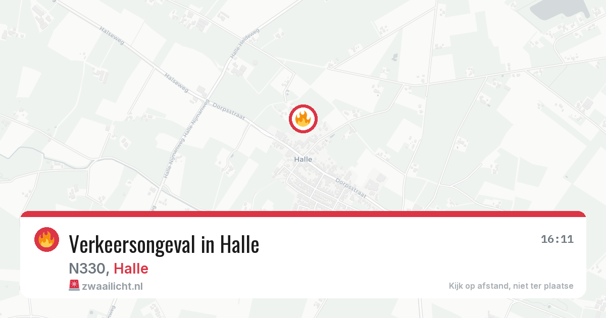 Verkeersongeval in Halle — 1 jun 2026