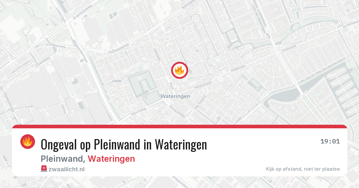 Ongeval op Pleinwand in Wateringen — 29 jul 2026