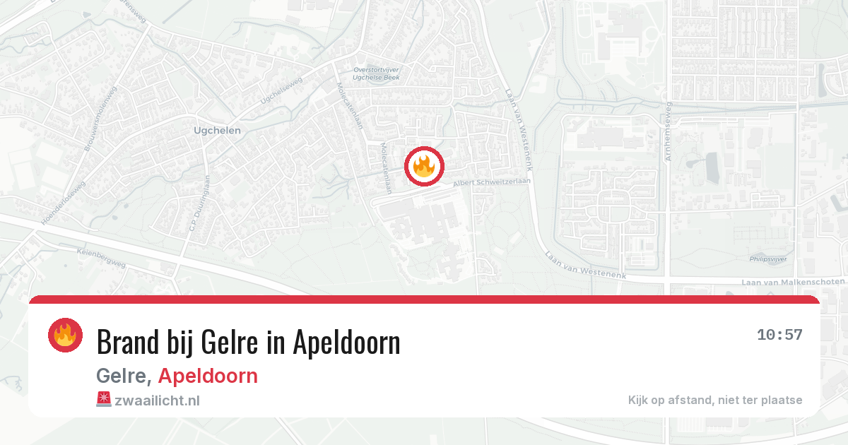 Brand bij Gelre in Apeldoorn — 11 jun 2026