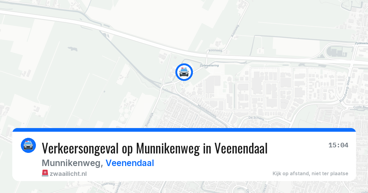 Verkeersongeval op Munnikenweg in Veenendaal — 31 mei 2026