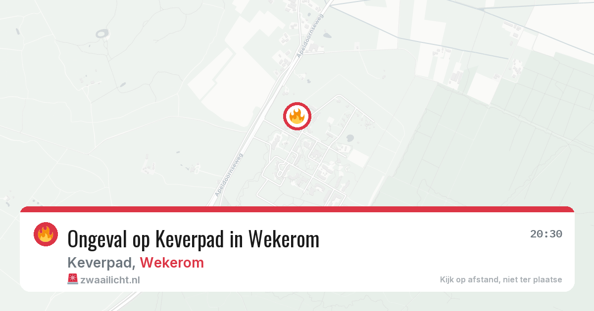 Ongeval op Keverpad in Wekerom — 24 mei 2026