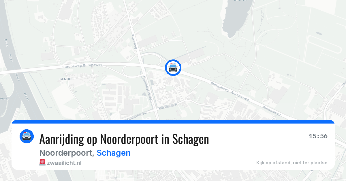 Aanrijding op Noorderpoort in Schagen — 31 mei 2026