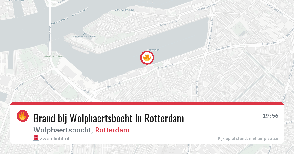 Brand bij Wolphaertsbocht in Rotterdam — 23 jun 2026