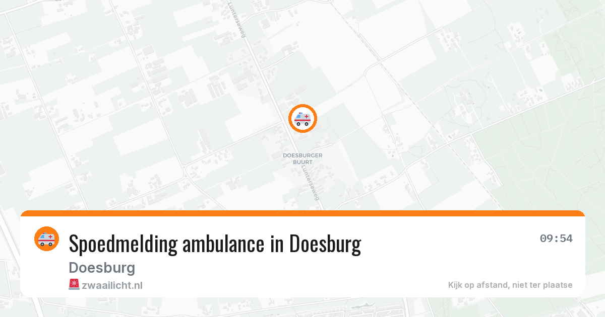 Spoedmelding ambulance in Doesburg — 27 jan 2026