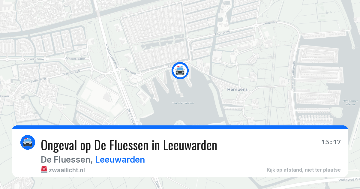 Ongeval op De Fluessen in Leeuwarden — 22 jul 2026