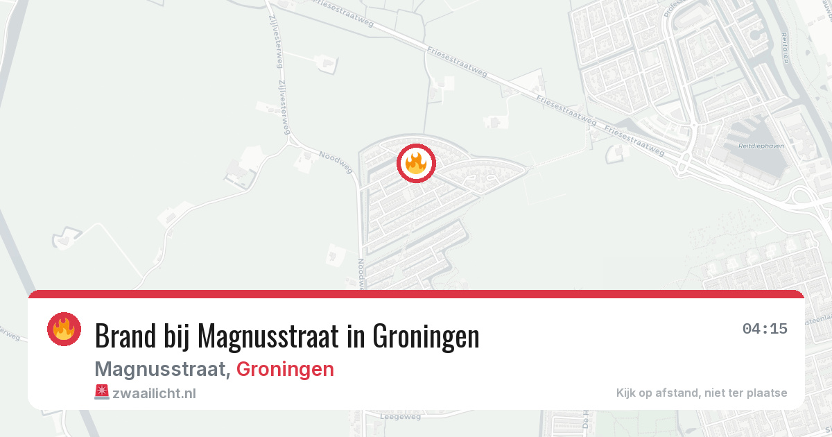 Brand bij Magnusstraat in Groningen — 5 jul 2026