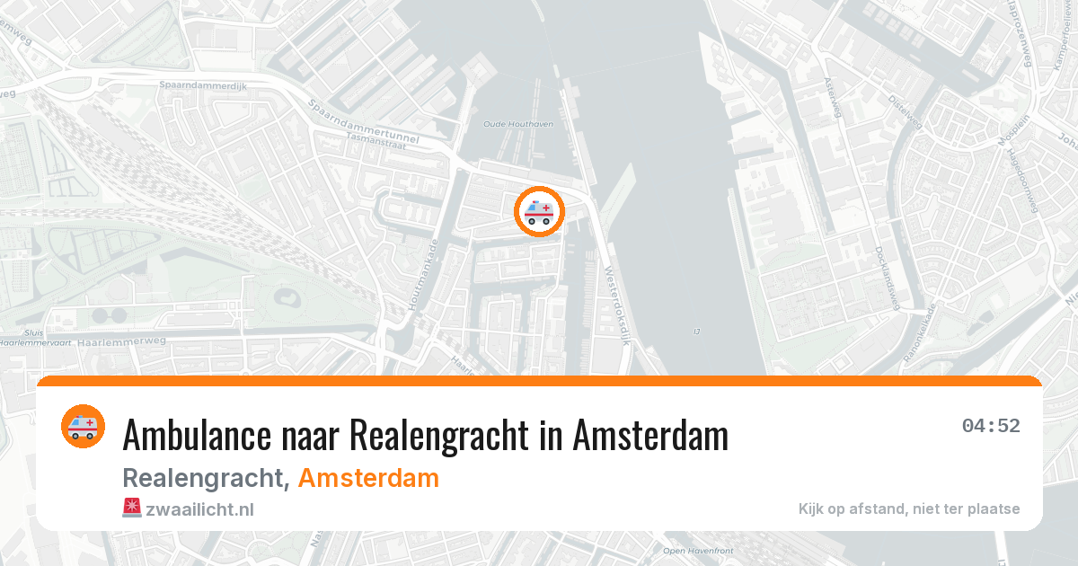 Ambulance naar Realengracht in Amsterdam — 4 jun 2026