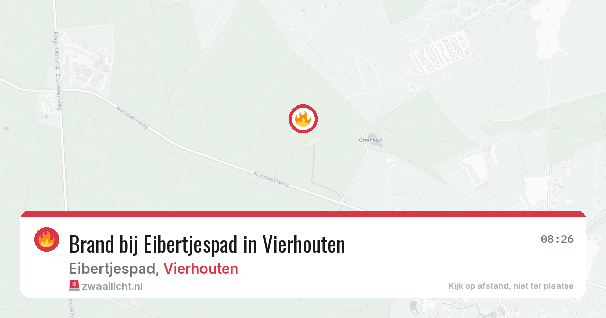 Brand bij Eibertjespad in Vierhouten — 20 jun 2026