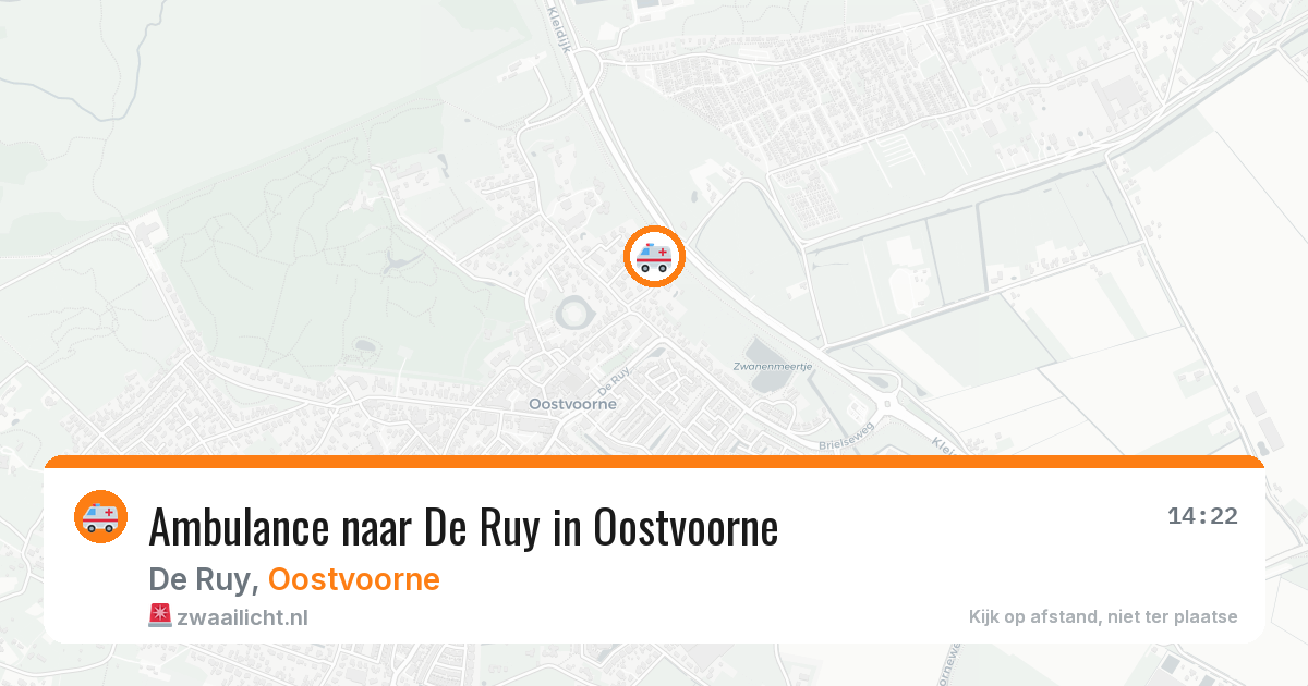 Ambulance naar De Ruy in Oostvoorne — 3 jun 2026