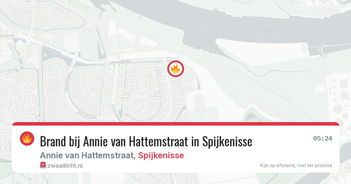 Brand bij Annie van Hattemstraat in Spijkenisse — 27 jul 2026