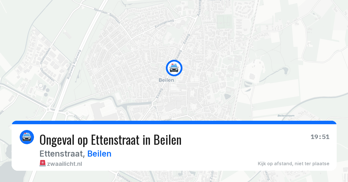Ongeval op Ettenstraat in Beilen — 10 jul 2026