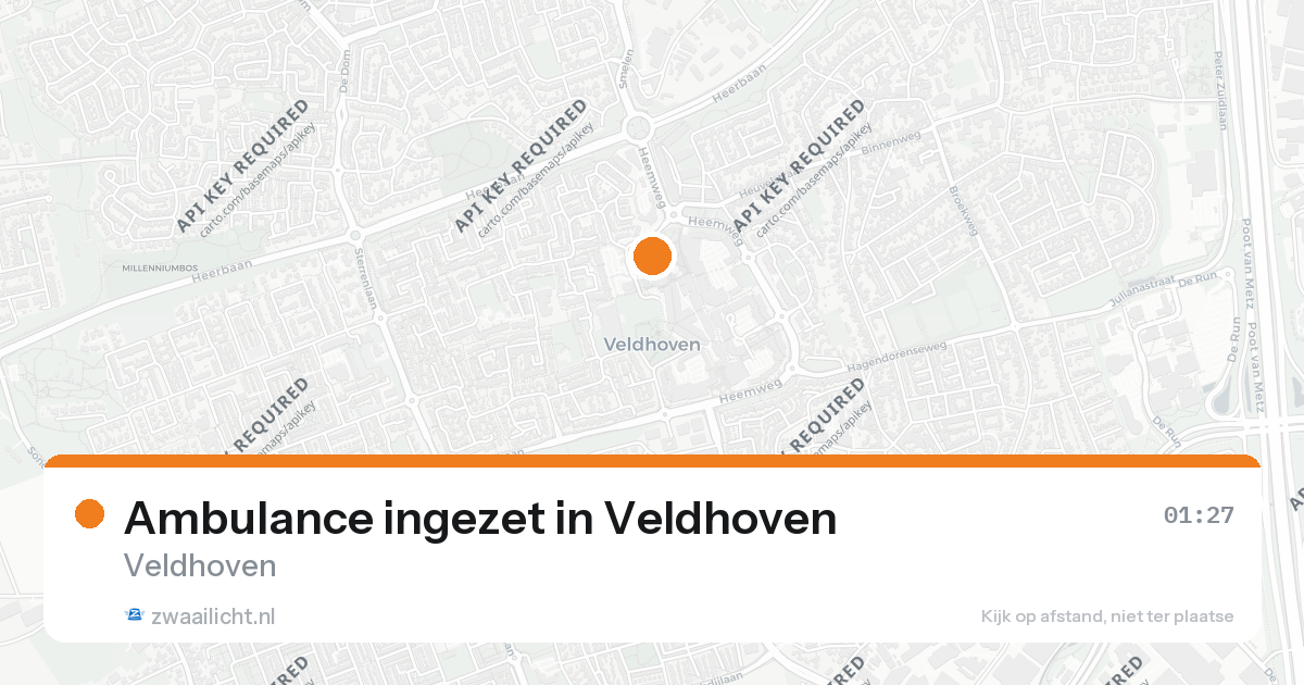 Ambulance ingezet in Veldhoven — 20 jun 2026