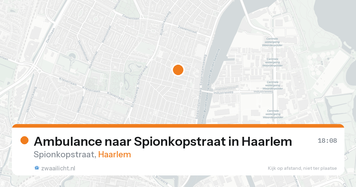 Ambulance naar Spionkopstraat in Haarlem — 18 mei 2026