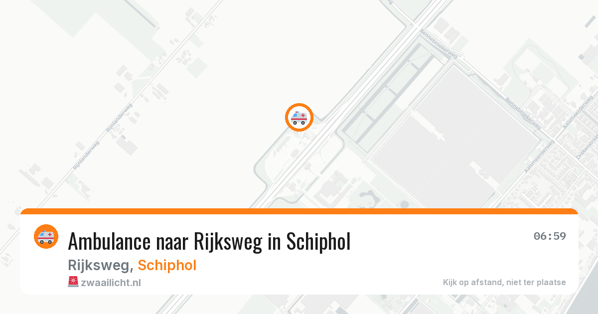 Ambulance naar Rijksweg in Schiphol — 12 jul 2026