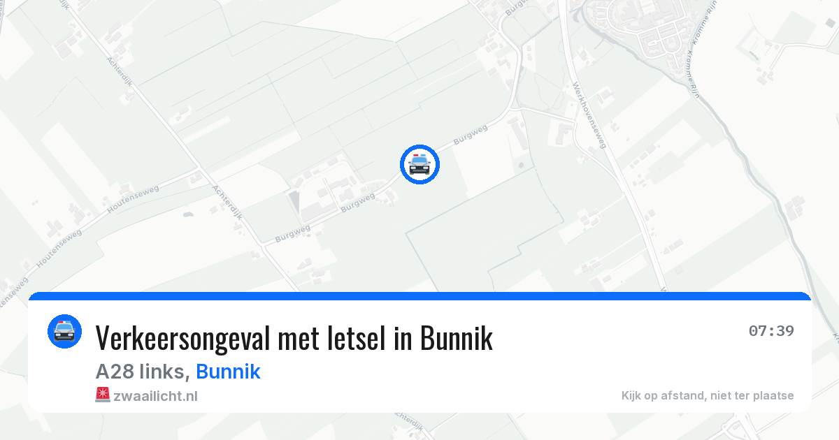 Verkeersongeval met letsel in Bunnik — 16 jun 2026
