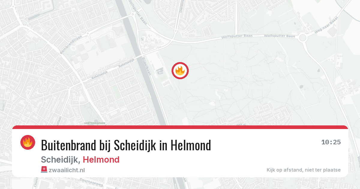 Buitenbrand bij Scheidijk in Helmond — 12 aug 2026