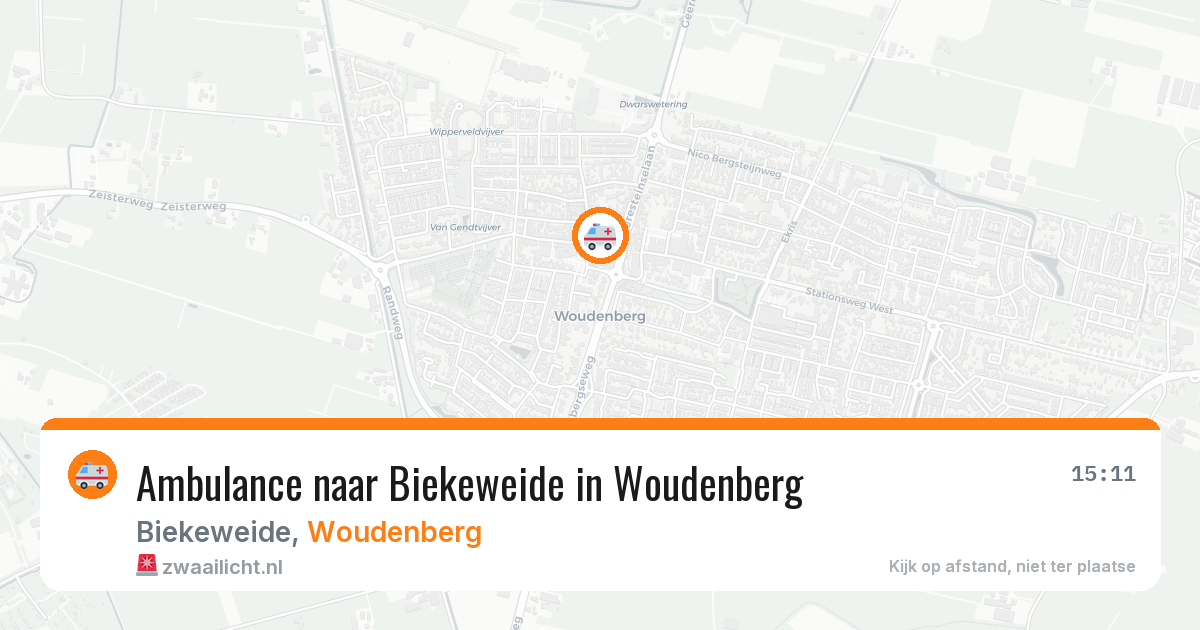 Ambulance naar Biekeweide in Woudenberg — 31 mei 2026