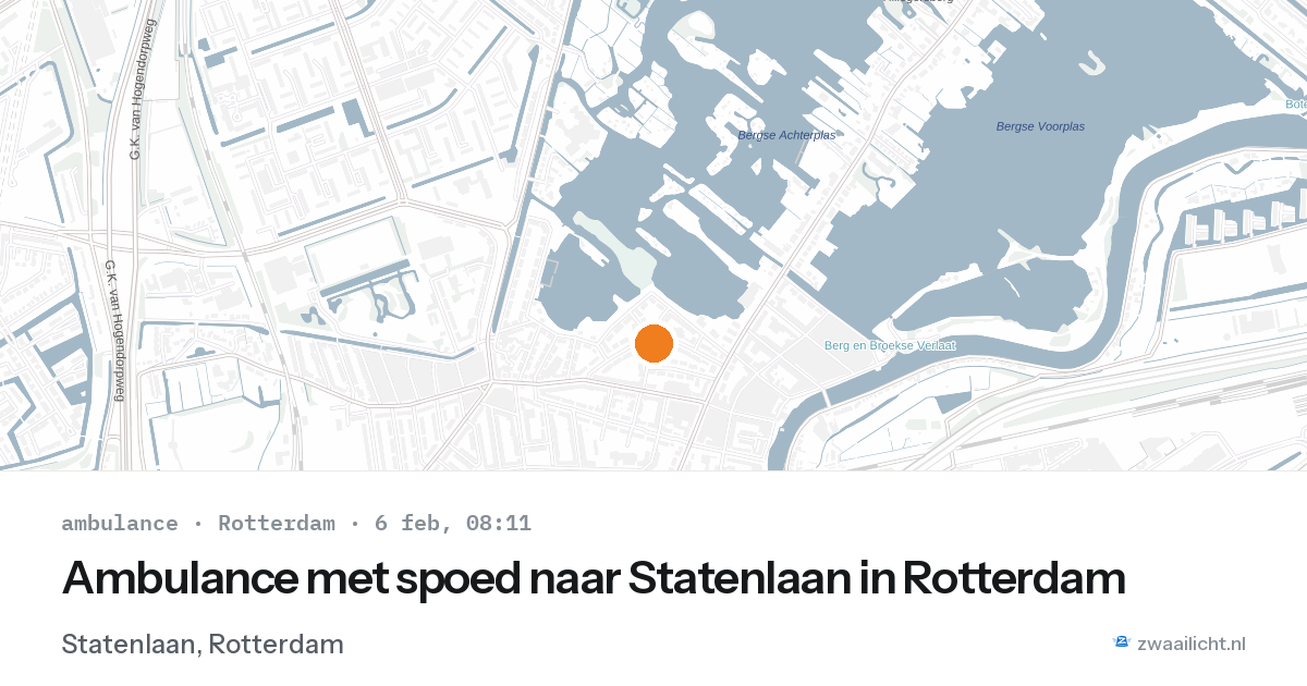 Ambulance met spoed naar Statenlaan in Rotterdam — 6 feb 2026
