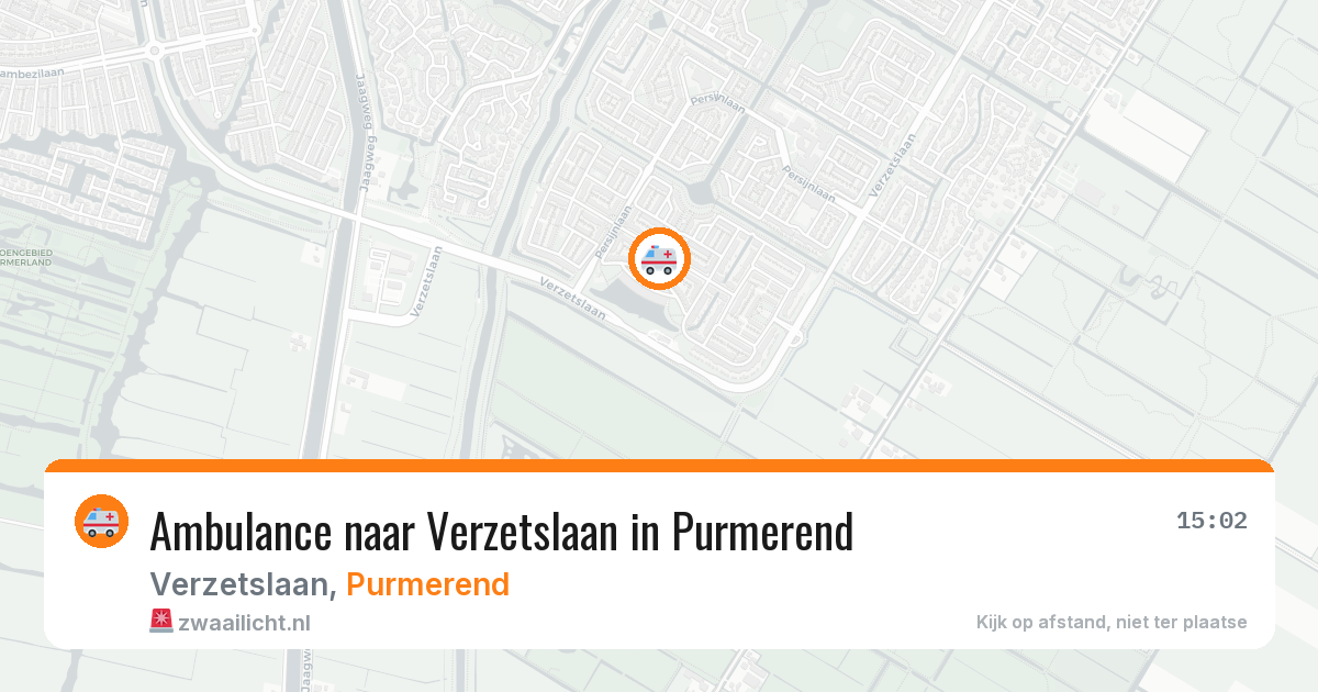 Ambulance naar Verzetslaan in Purmerend — 31 mrt 2026