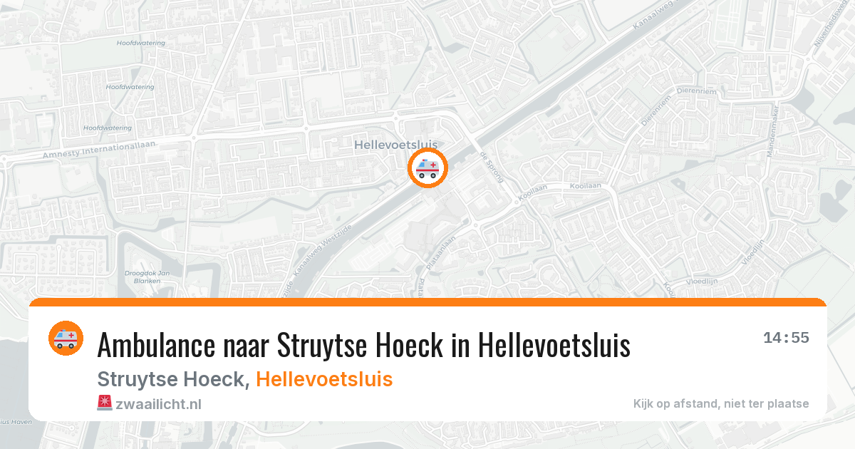 Ambulance naar Struytse Hoeck in Hellevoetsluis — 14 mrt 2026