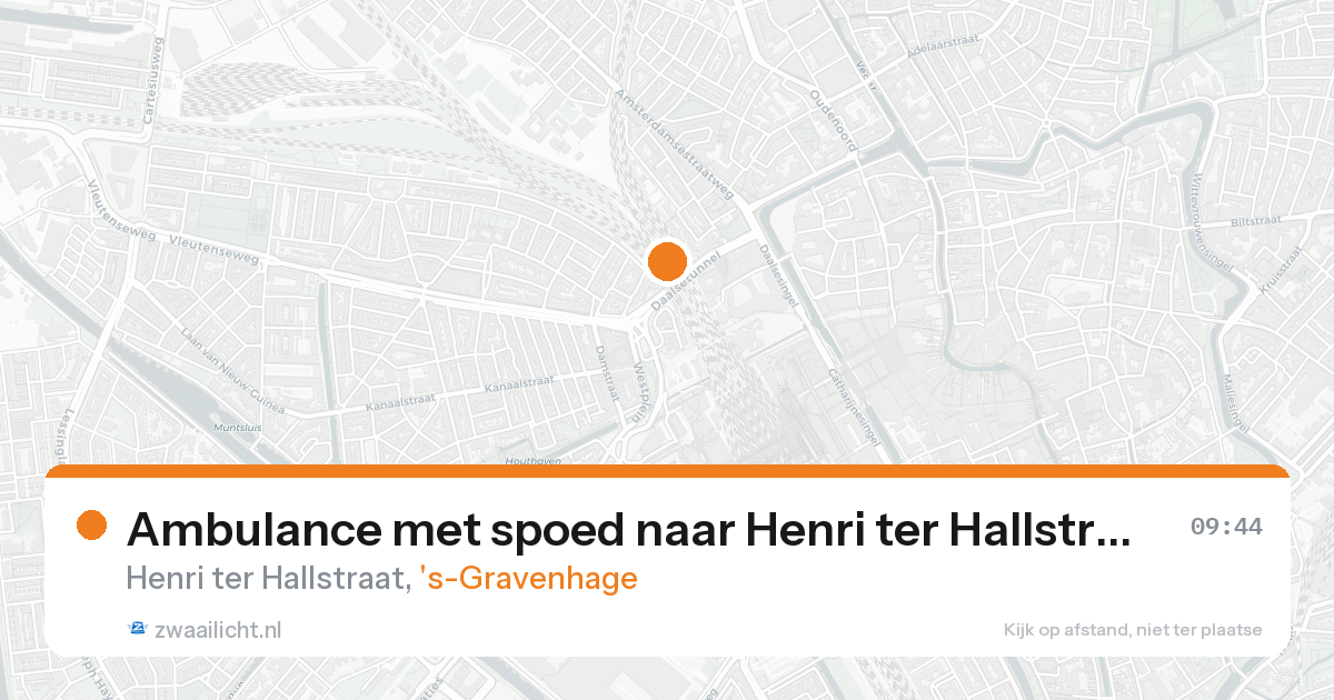 Ambulance met spoed naar Henri ter Hallstraat in 's-Gravenhage — 31 jan 2026