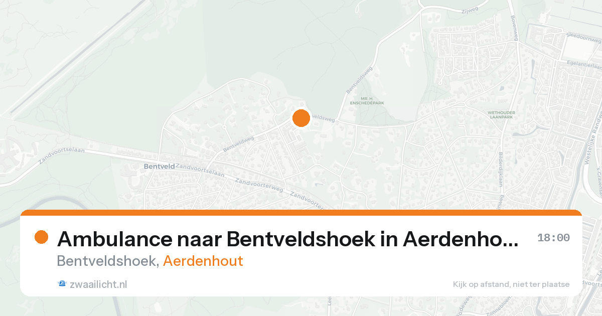 Ambulance naar Bentveldshoek in Aerdenhout — 31 jan 2026