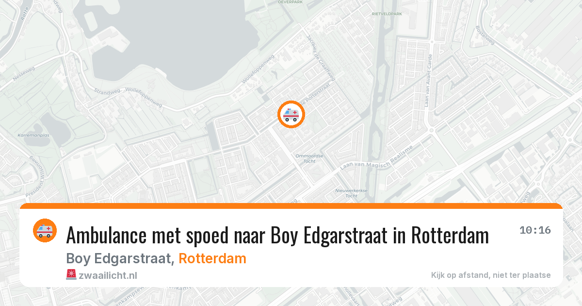Ambulance met spoed naar Boy Edgarstraat in Rotterdam — 12 jun 2026