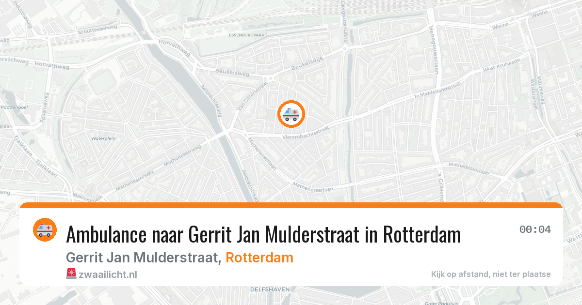 Ambulance naar Gerrit Jan Mulderstraat in Rotterdam — 13 jul 2026
