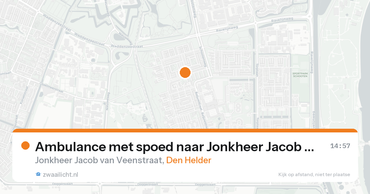 Ambulance met spoed naar Jonkheer Jacob van Veenstraat in Den Helder — 23 aug 2026