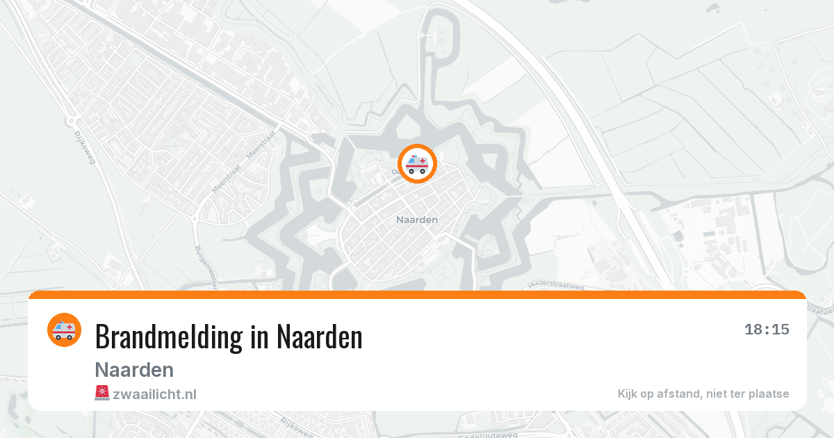 Brandmelding in Naarden — 7 aug 2026