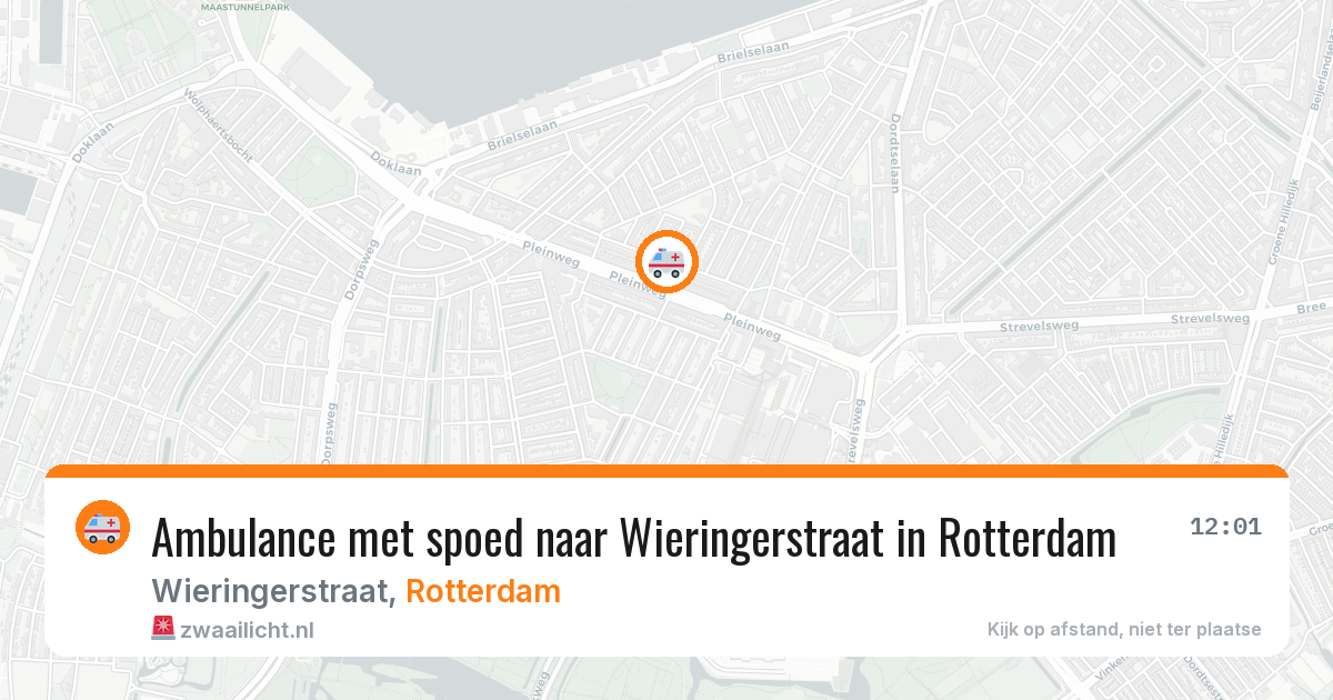 Ambulance met spoed naar Wieringerstraat in Rotterdam — 17 jun 2026