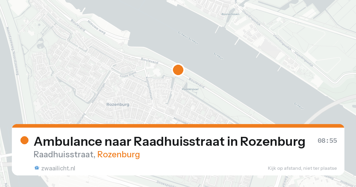 Ambulance naar Raadhuisstraat in Rozenburg — 10 jul 2026