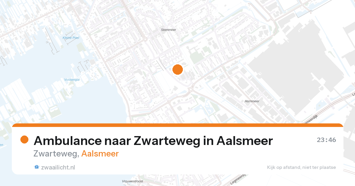 Ambulance naar Zwarteweg in Aalsmeer — 31 jan 2026